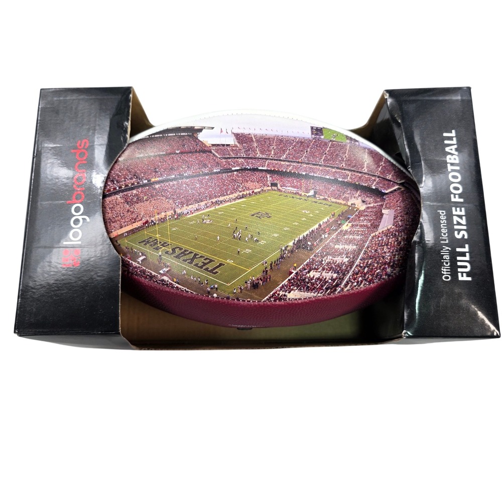 Texas A&M Aggies Football Logo Brands Full Size In‎ Box Stadium View